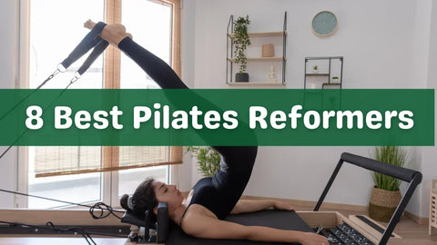 The PAETA Pilates Reformer with tower, our best overall pick among the best Pilates reformers for home.