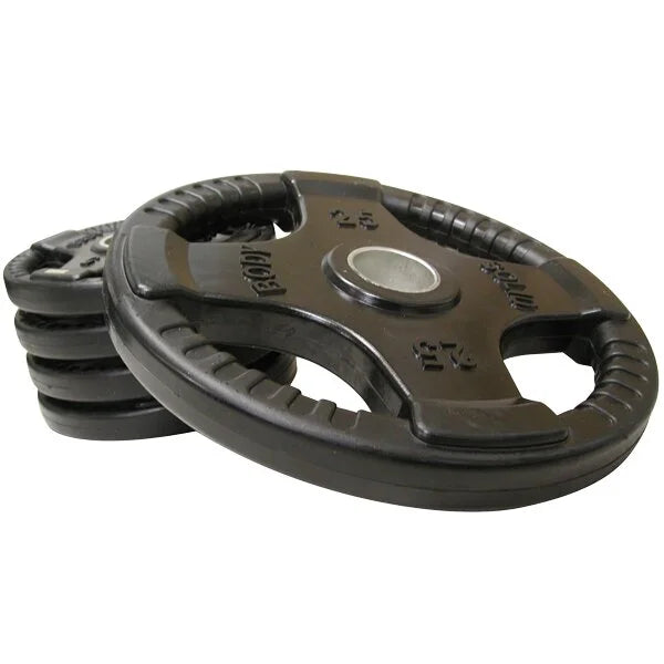 body-solid 25 lb. black rubber weight plate