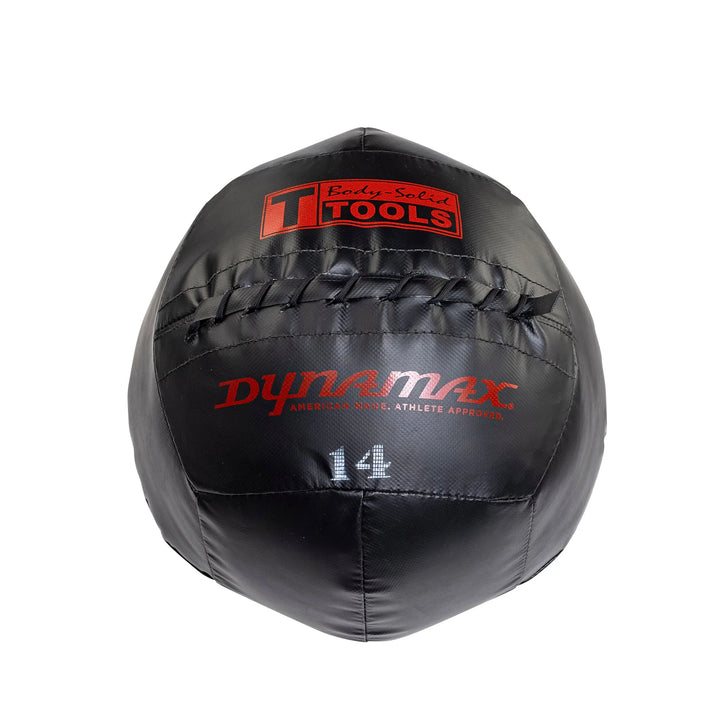 A 14 lb. Body-Solid Dynamax Wall Ball BSTDYN