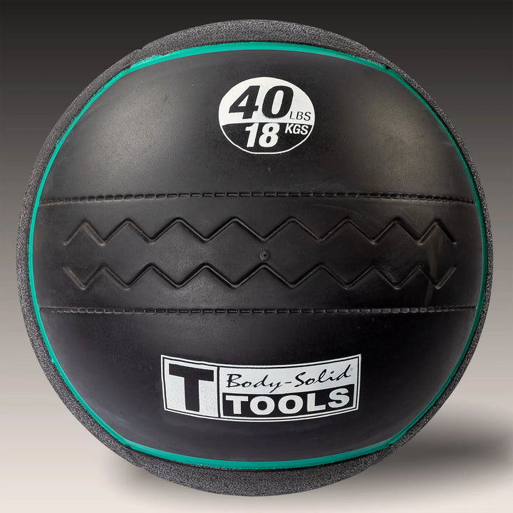 A 40 lb. Body-Solid Heavy Rubber Ball BSTHRB