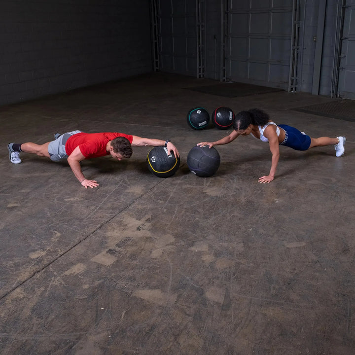 ab ball roll out workout with Body-Solid Heavy Rubber Balls BSTHRB