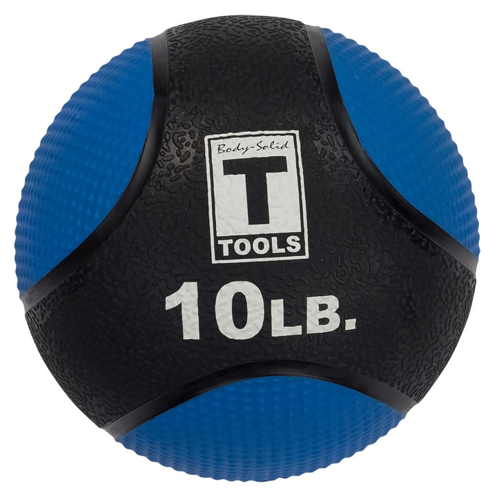 A 10 lb. Body-Solid Premium Medicine Ball BSTMB