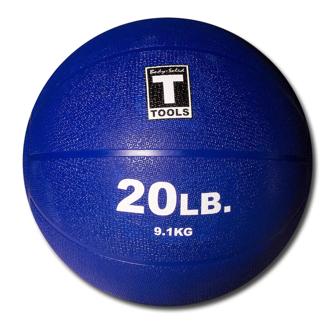 A 20 lb. Body-Solid Premium Medicine Ball BSTMB
