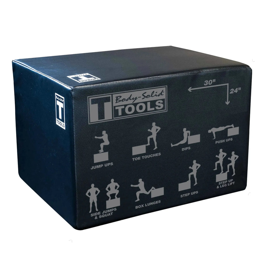 Body-Solid Soft Plyo Box BSTSPBOX High-Intensity Strength and Muscle Training Equipment Healthy and Safe Workout