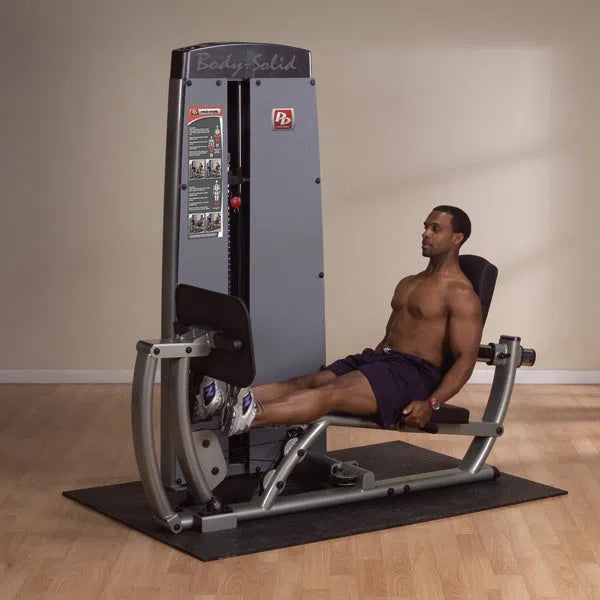 man doing calf raises on the Body-Solid Leg Press Machine