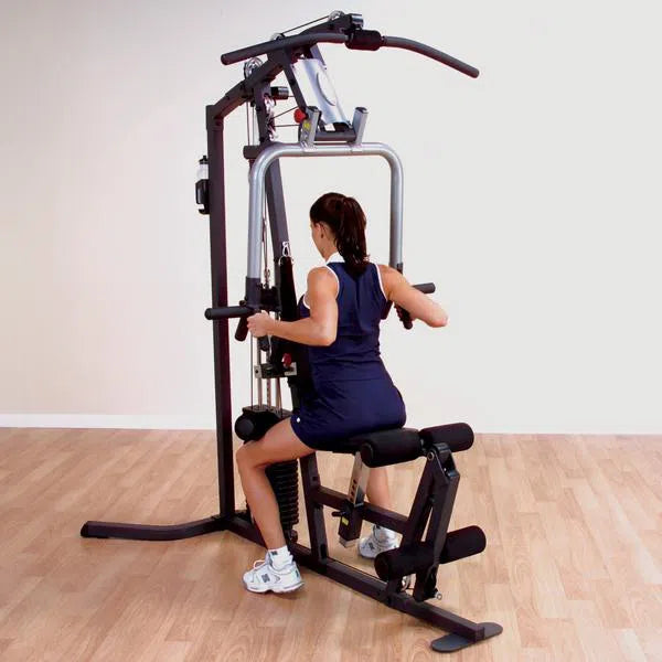 woman back row exercise on Body-Solid All-In-One Gym Machine for Home G3S