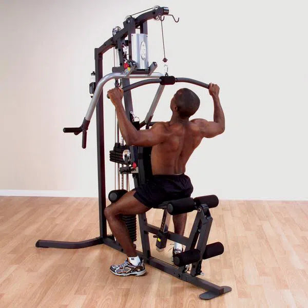man back workout on Body-Solid All-In-One Gym Machine for Home G3S