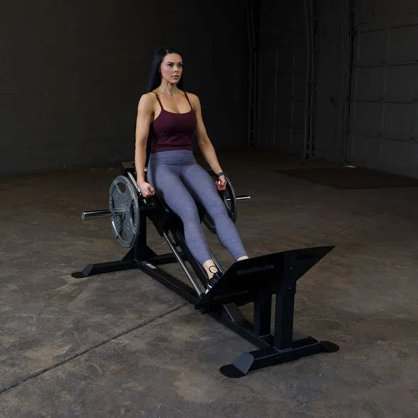 girl leg workout on Body-Solid Compact Leg Press GCLP100