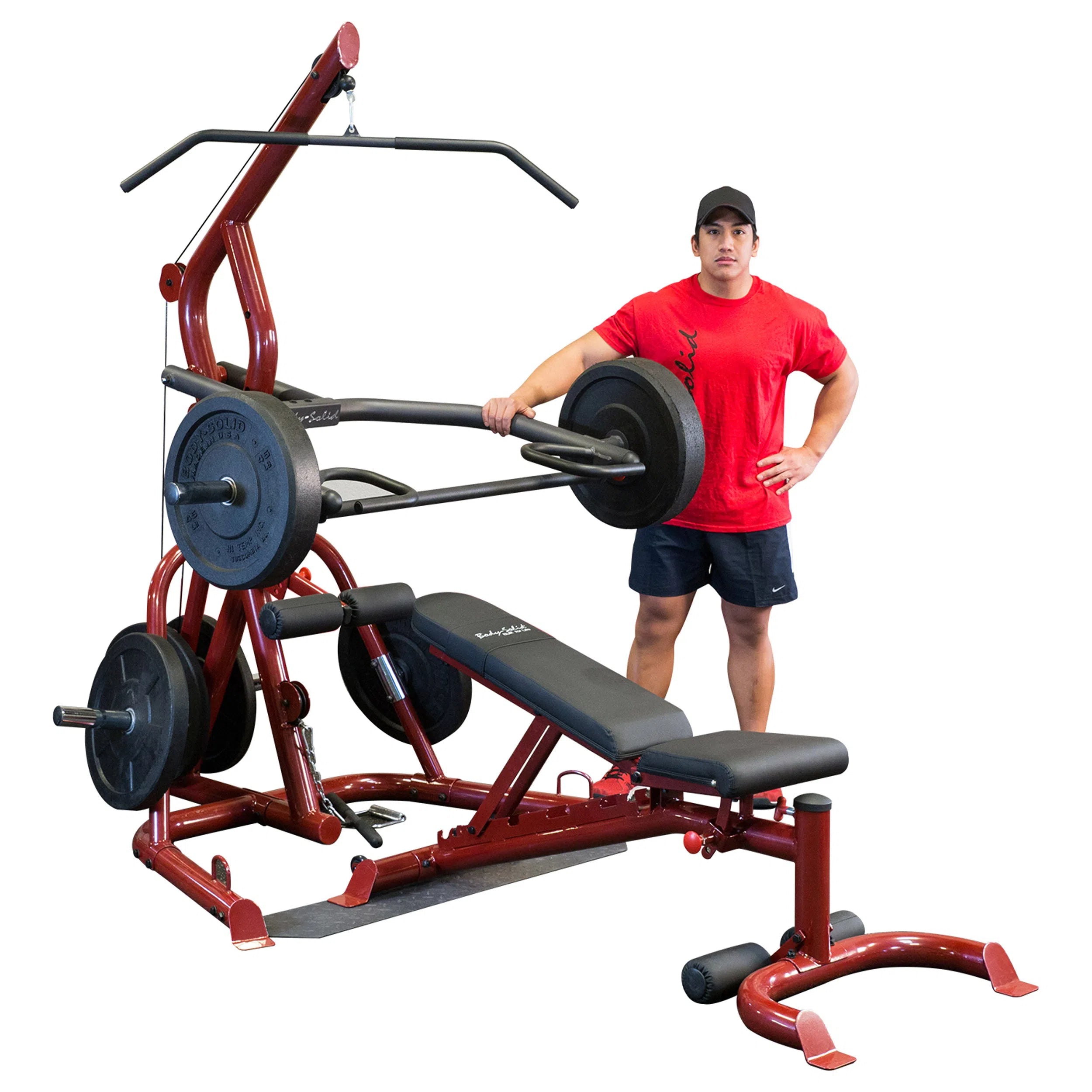 Body Solid Bench Press Set GLGS100P4 WorkoutHealthy LLC