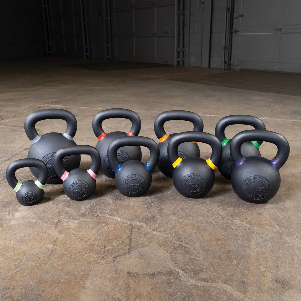 Body-Solid Competition Kettlebell Set KBX on display