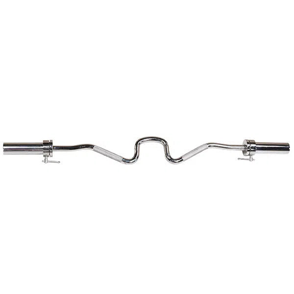 Body-Solid Super Curl Bar OB48 chrome option closer look