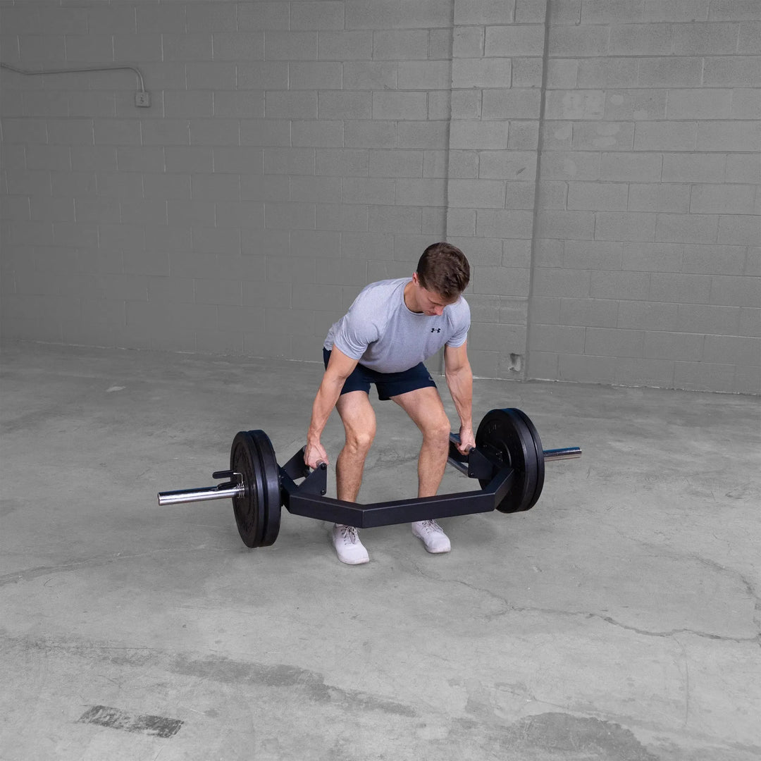 man deadlift workout on Body-Solid Open Trap Bar OTB100