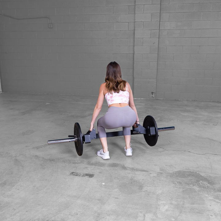 girl deadlift workout on Body-Solid Open Trap Bar OTB100