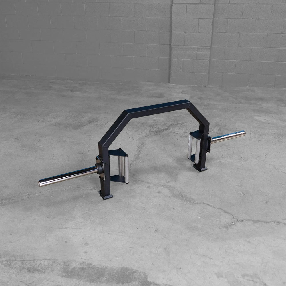 Body-Solid Open Trap Bar OTB100 on display without the weight plates