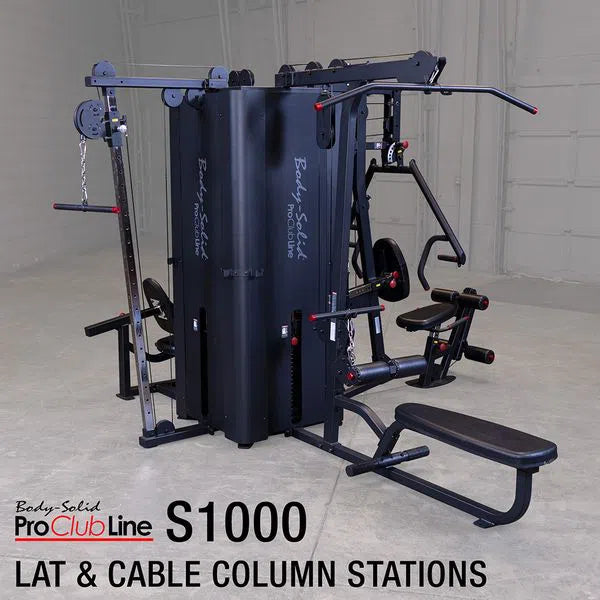 Body-Solid Commercial Universal Weight Machine S1000 lat and cable column stations