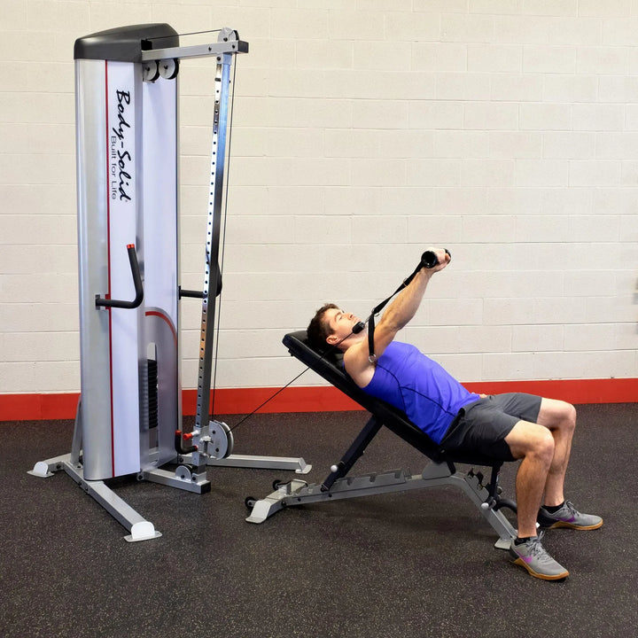 man incline chest press workout on Body-Solid Commercial Cable Column S2CC