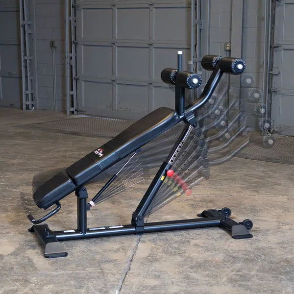 Body-Solid Commercial Sit Up Bench SAB500 multiiple height adjustments