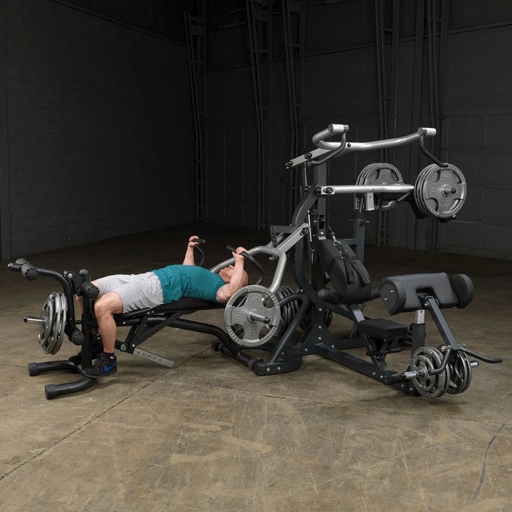 man bench press exercise Body-Solid Freeweight Leverage Gym SBL460P4