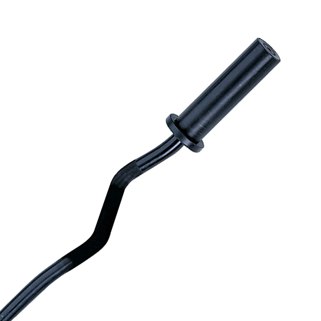 Body-Solid Olympic EZ Curl Bar OB47 black option closer look
