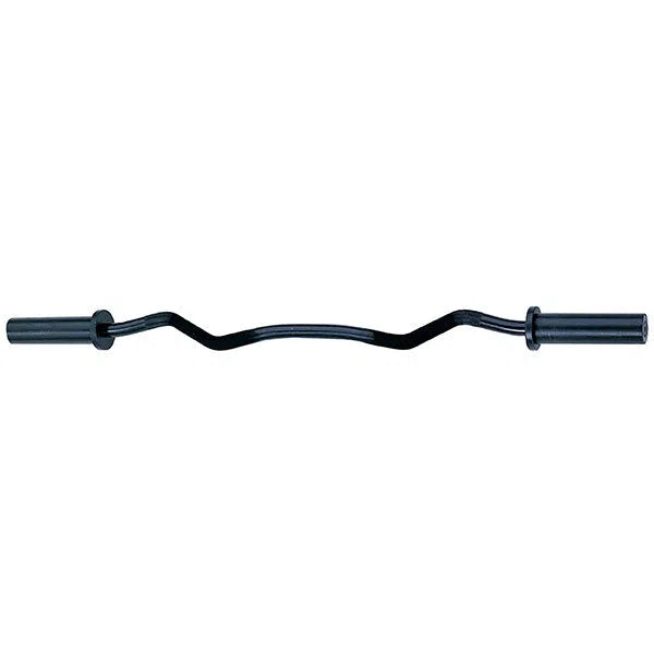 Body-Solid Olympic EZ Curl Bar OB47 black option closer look