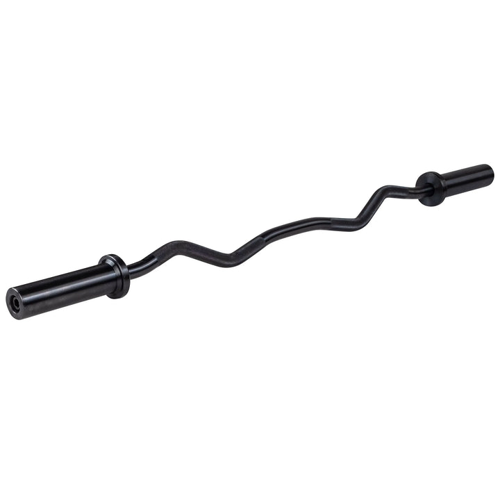 Body-Solid Olympic EZ Curl Bar OB47 black option closer look