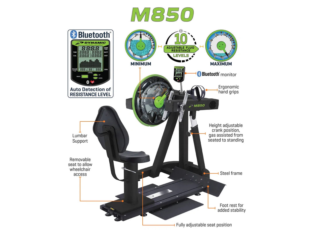 Dynamic Fluid Water UBE Arm Bike Machine (M850)