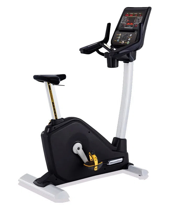 SteelFlex Commercial Upright Bike PB10 High-Intensity Strength and Muscle Training Equipment Healthy and Safe Workout
