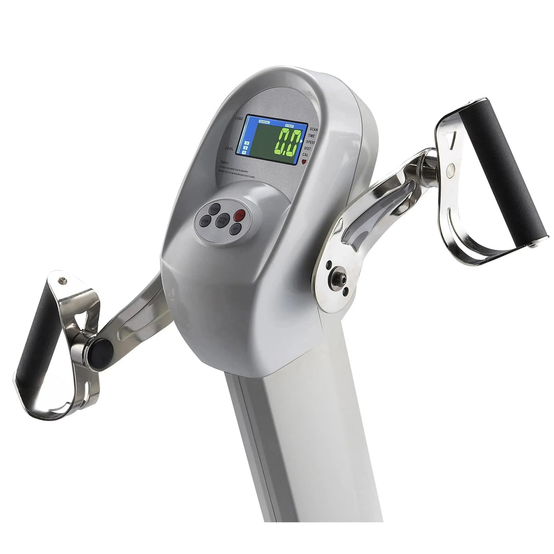 HCI PhysioCycle XT UBE Arm Bike and Recumbent Cycle XT-800 closer look at the display monitor and controls