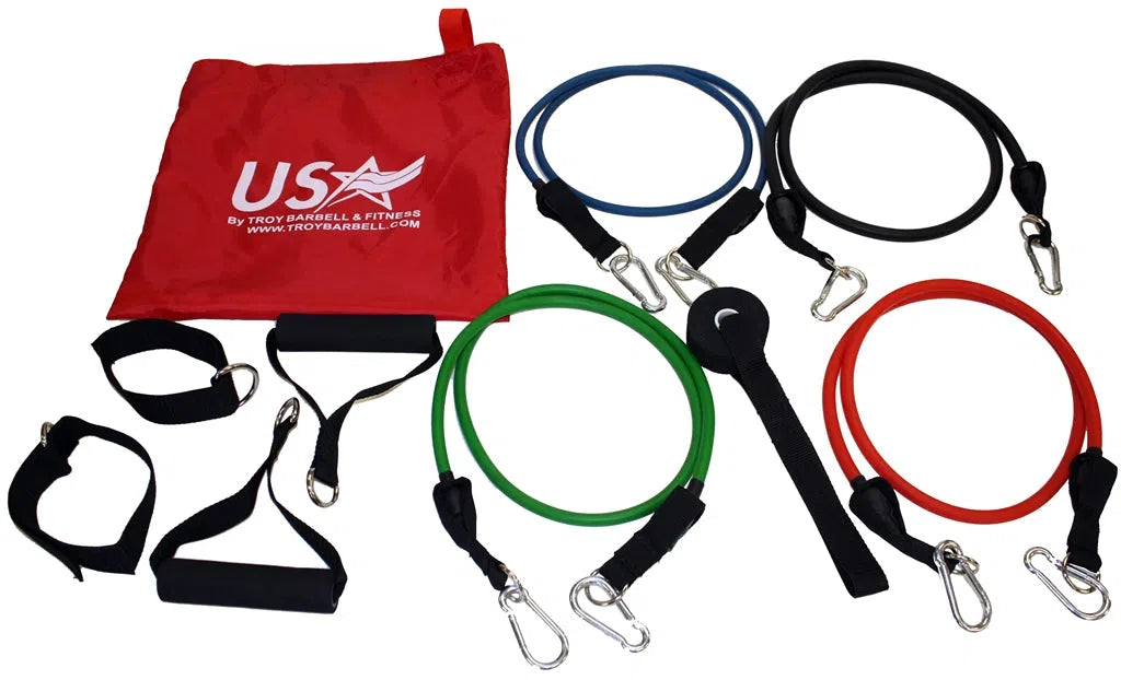 A VTX Kettlebell Set with a rack, perfect for any fitness center.