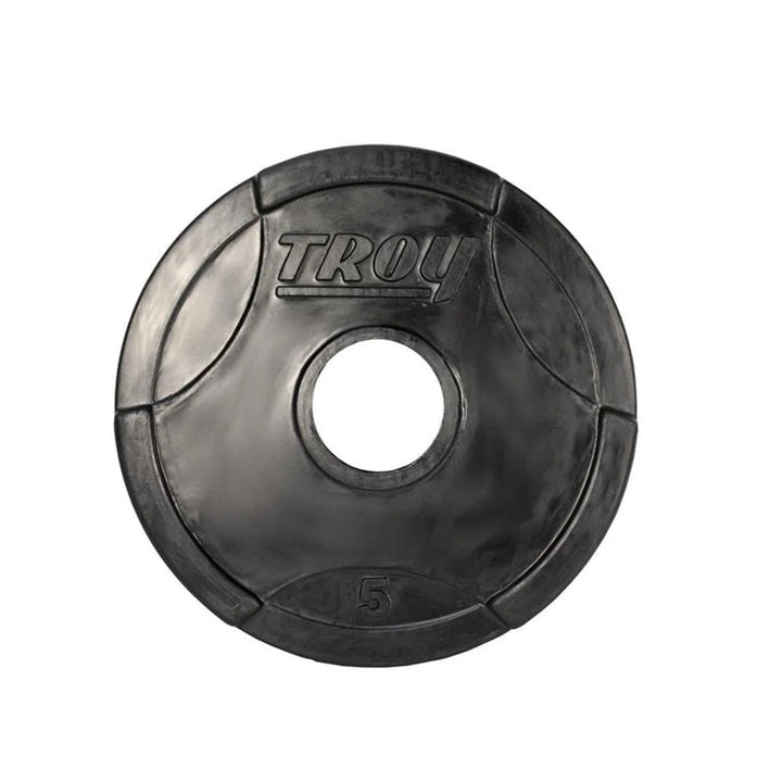 A 5 lb Troy Barbell Rubber Olympic Weight Plate GO-255R