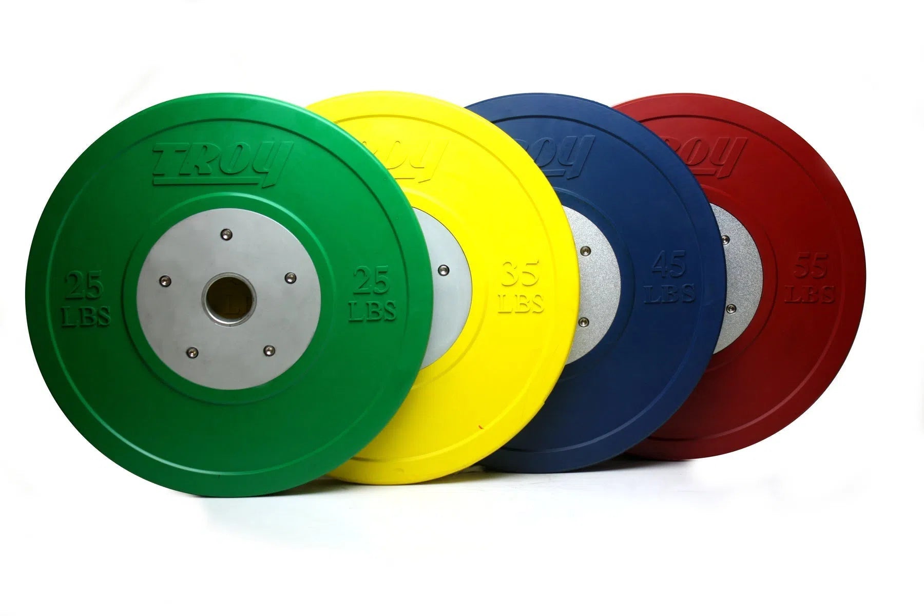 Troy Competition Colored Bumper Plates Set WorkoutHealthy