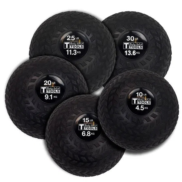 Tire Tread Slam Balls 10 - 30 lb. Set by Body-Solid
