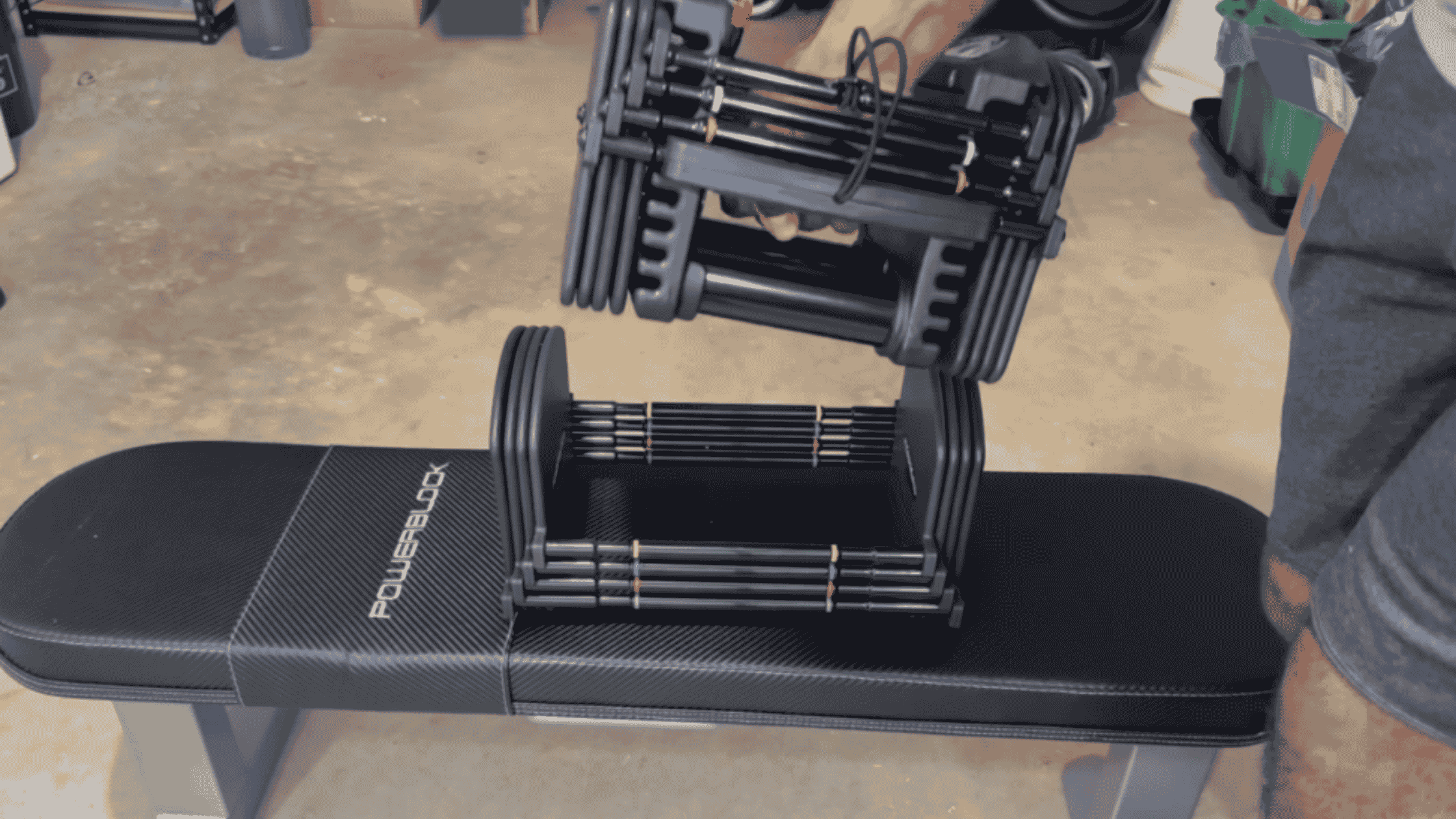 close up of NordicTrack weight plates