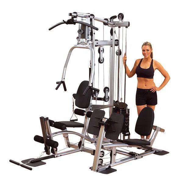 Universal gym with leg discount press