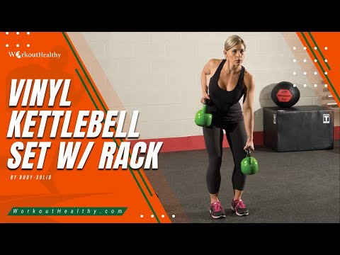 Body-Solid Vinyl Kettlebell Set (KBV)