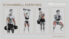 51 Best Dumbbell Exercises Strong Muscles 3D illustration of black African American male and female fitness models