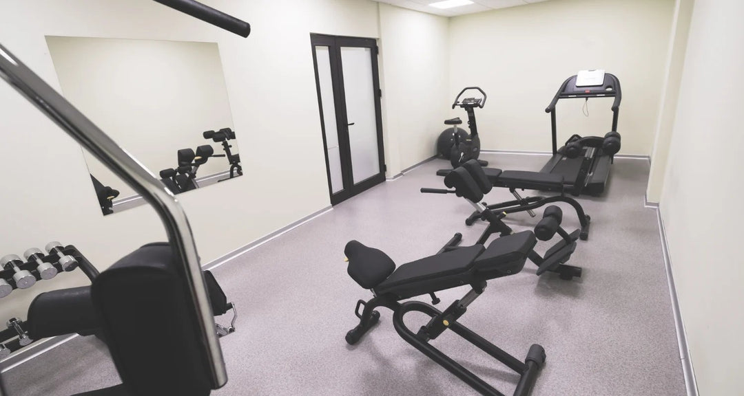 A small workplace gym