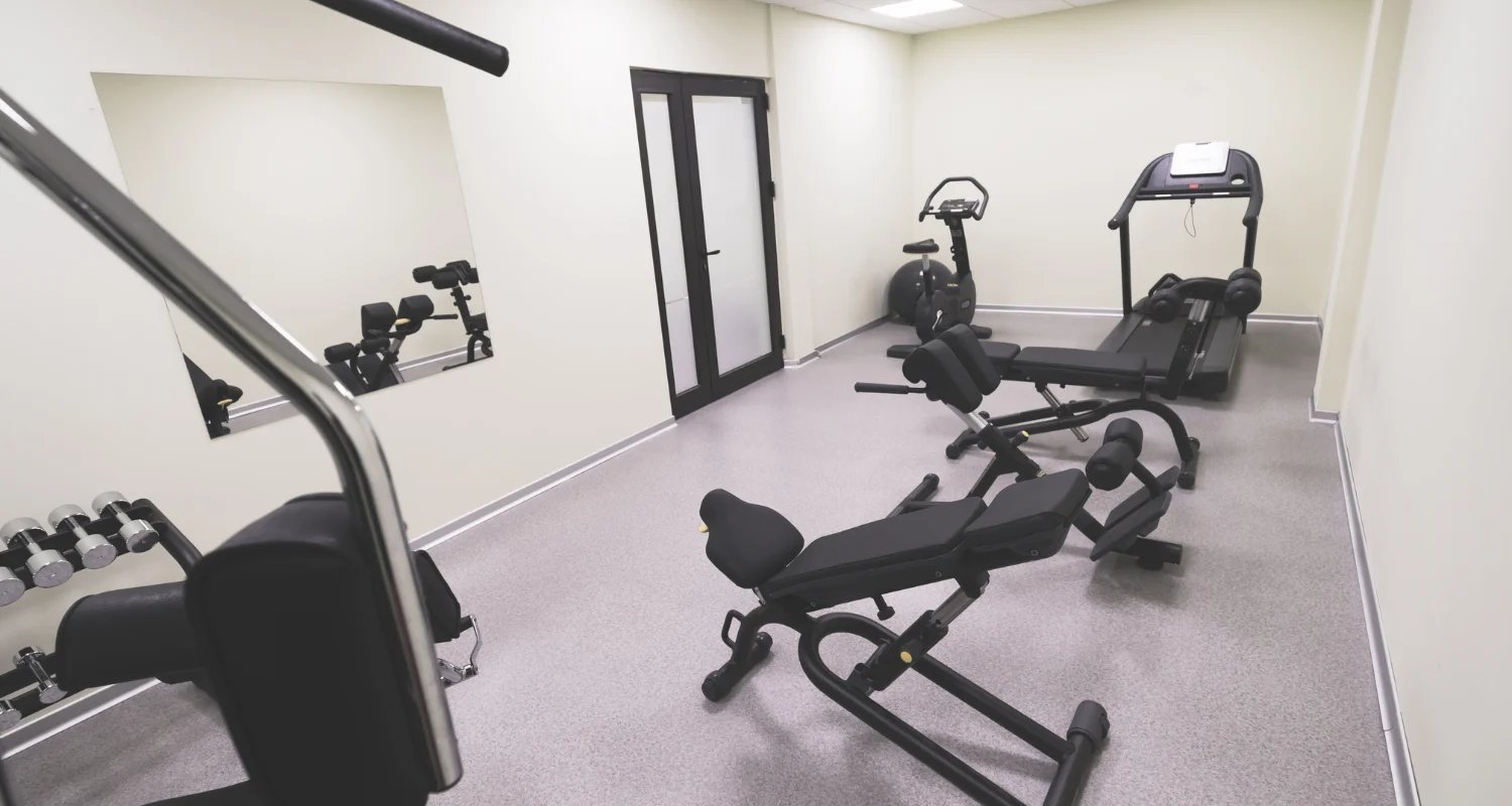 A small workplace gym