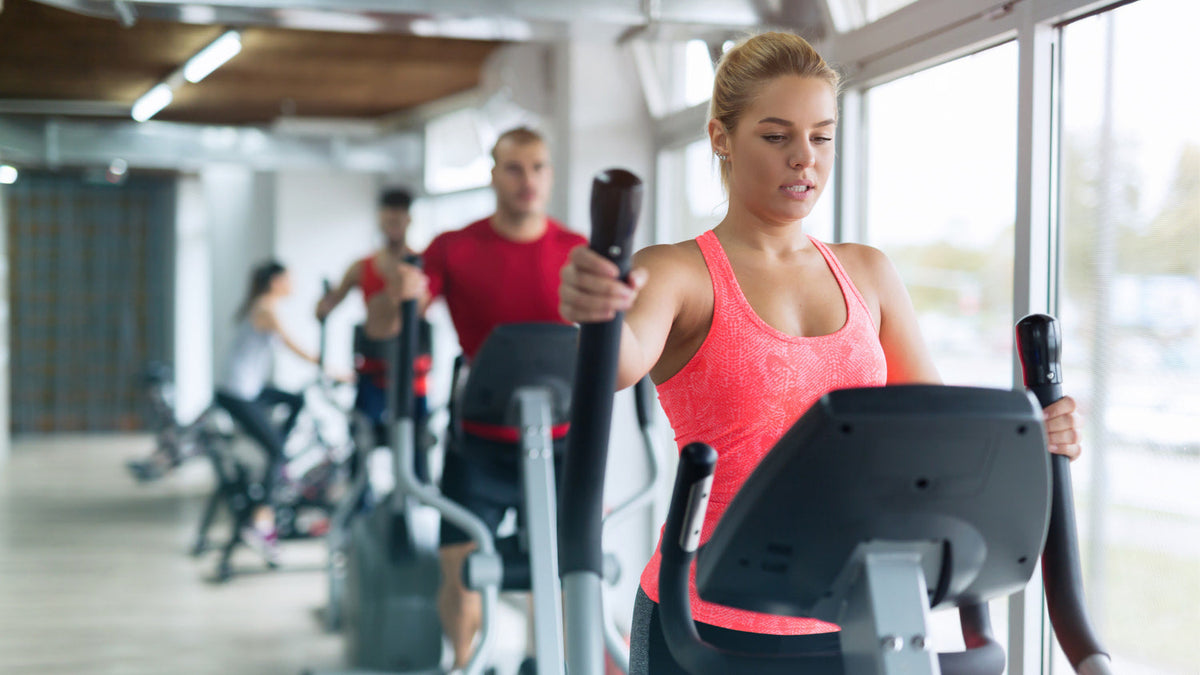 Elliptical trainer cardio, the subject of this guide to steady state and interval elliptical workouts.