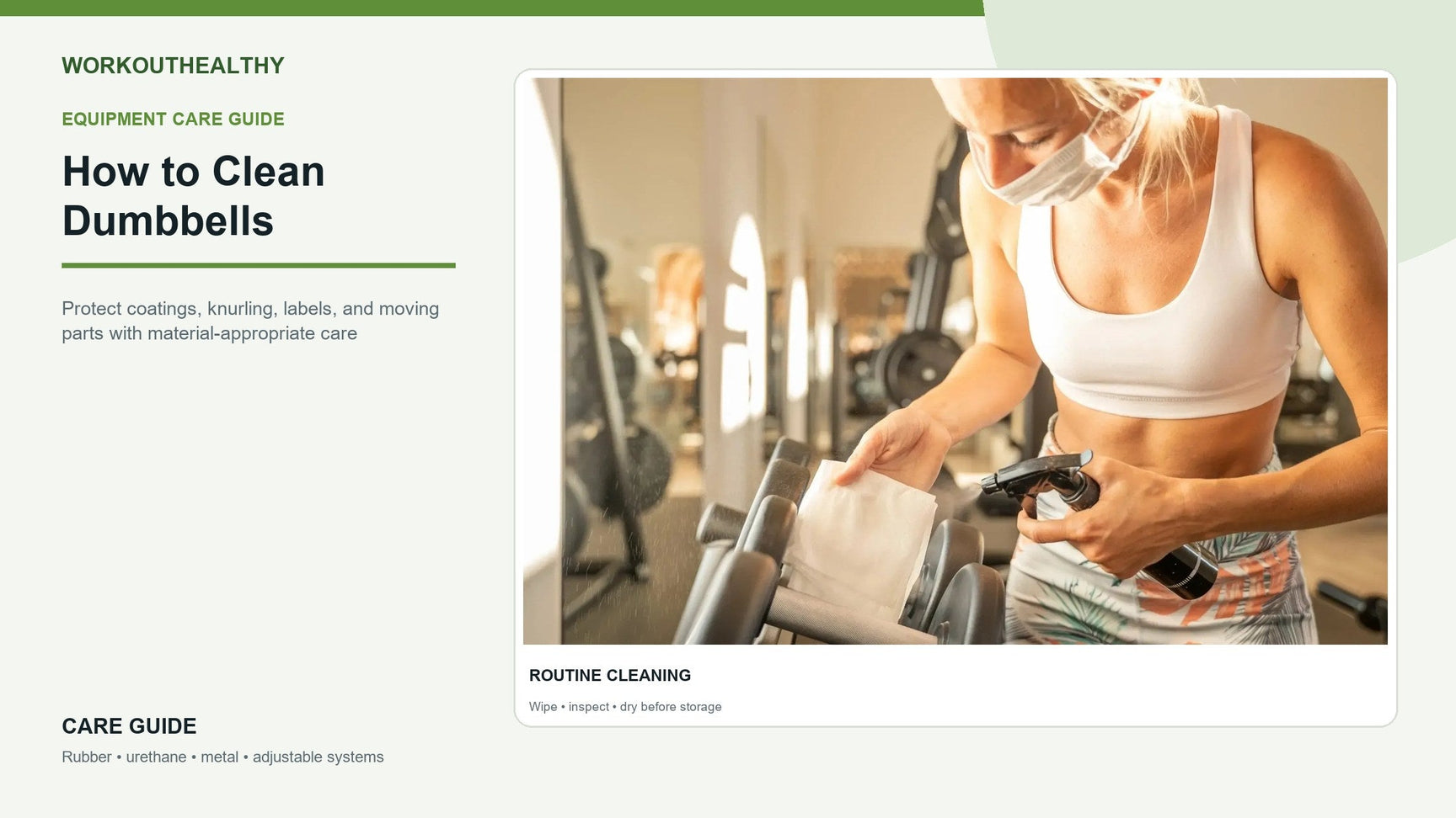 How to Clean Dumbbells: Tips for Extending Equipment Lifespan hero image