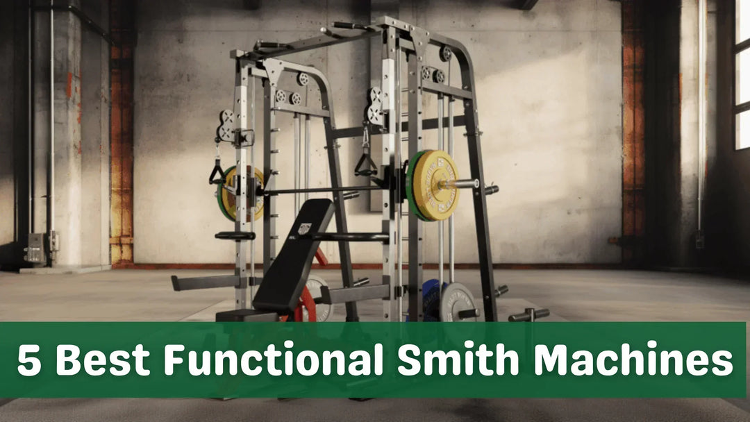 The Major Fitness Drone2 functional trainer with Smith machine, our best overall pick, shown with its cables, pulleys, and full set of attachments for home gym training.