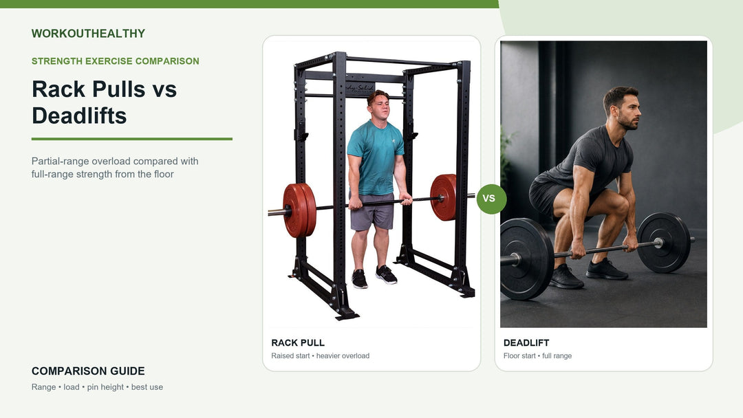 Body-Solid GPR400 rack pull compared with a conventional deadlift from the floor