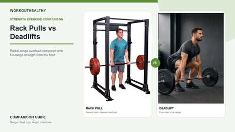 Body-Solid GPR400 rack pull compared with a conventional deadlift from the floor