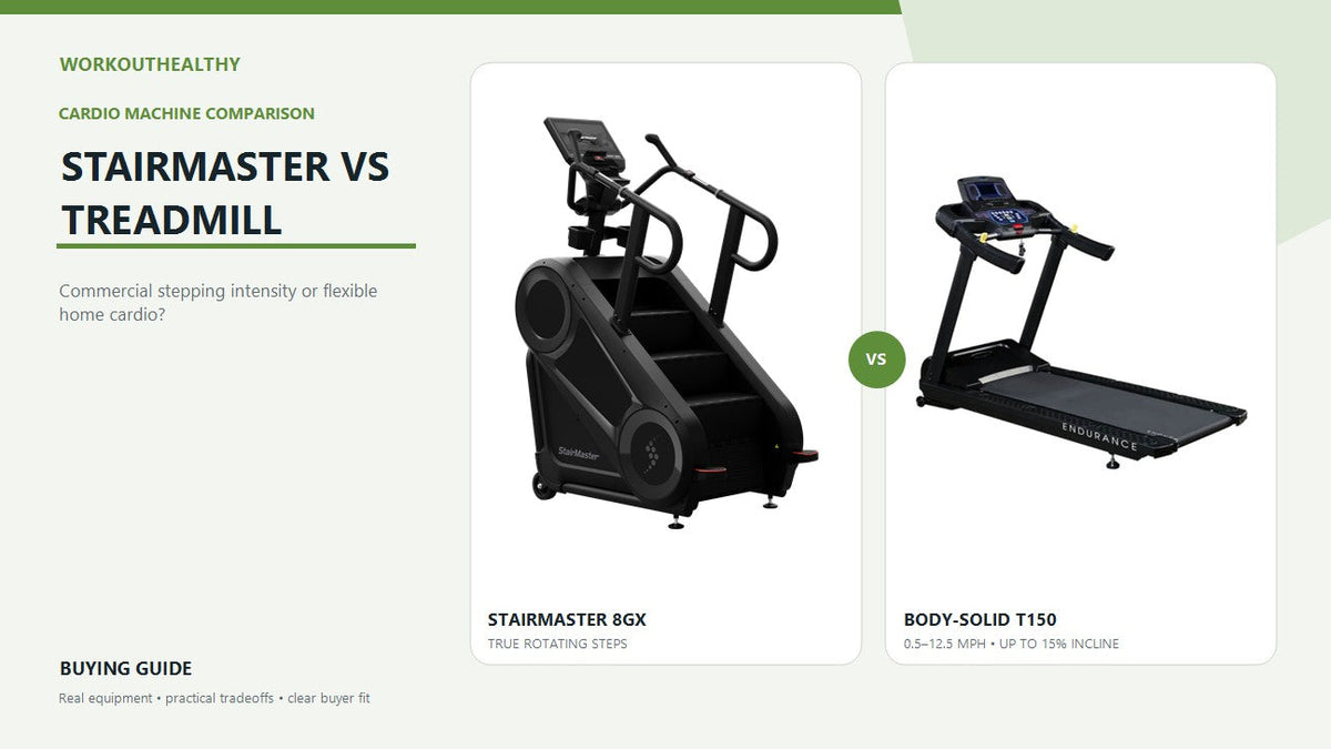 StairMaster 8Gx and Body-Solid Endurance T150 treadmill comparison