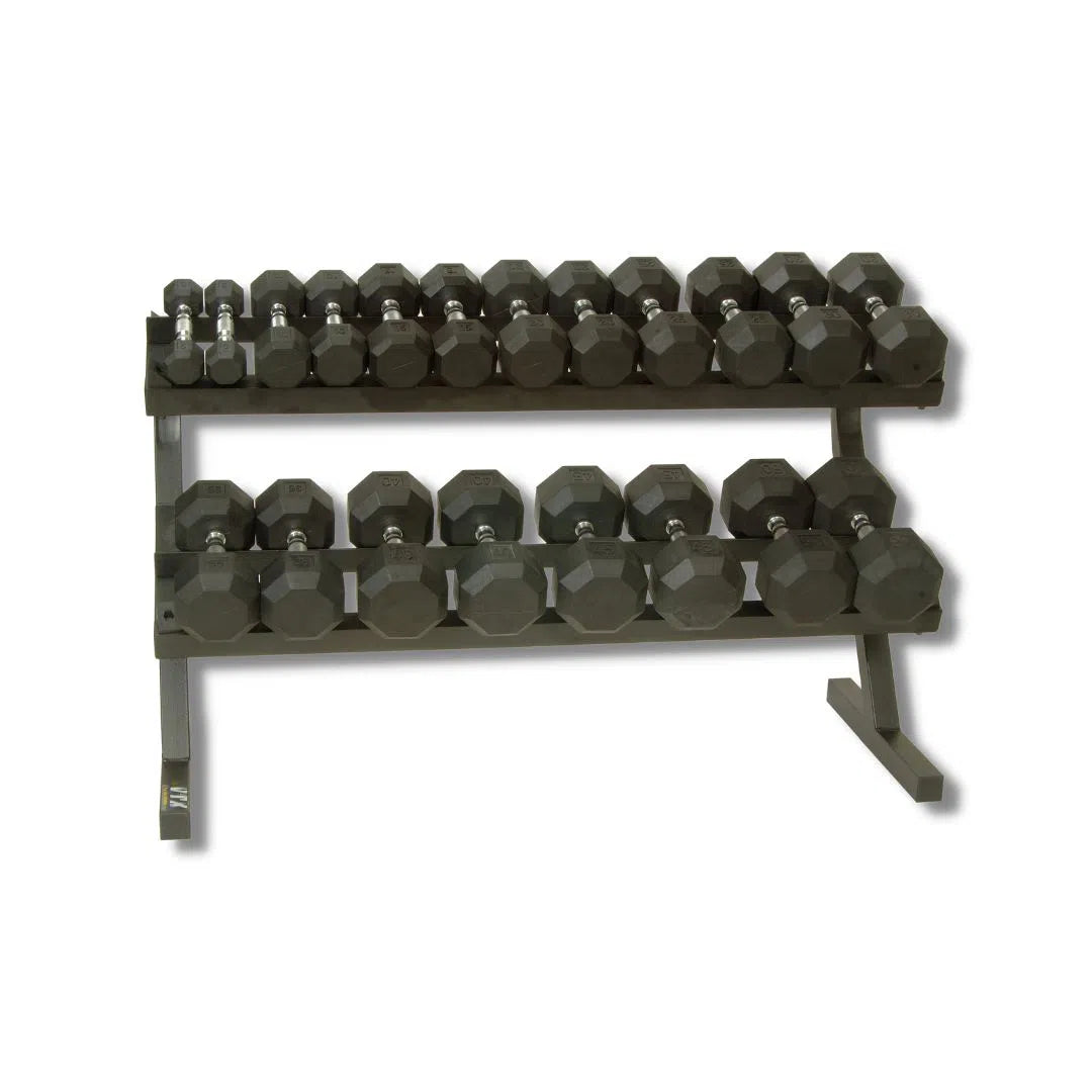 10-Pair 5-50 lb. Dumbbell Rail Rack by VTX