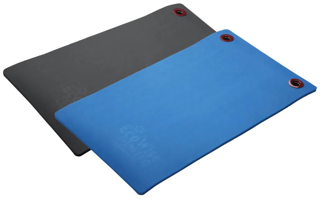 Aeromat Elite Workout Mats in black and blue options