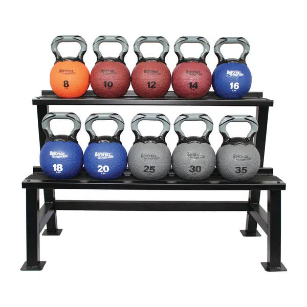 kettle bell set with rack