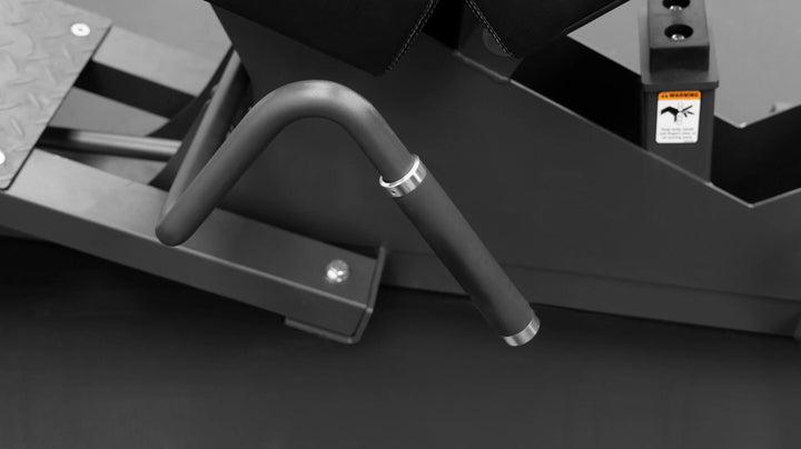 BodyKore Squat Press Machine closer look at handle bars