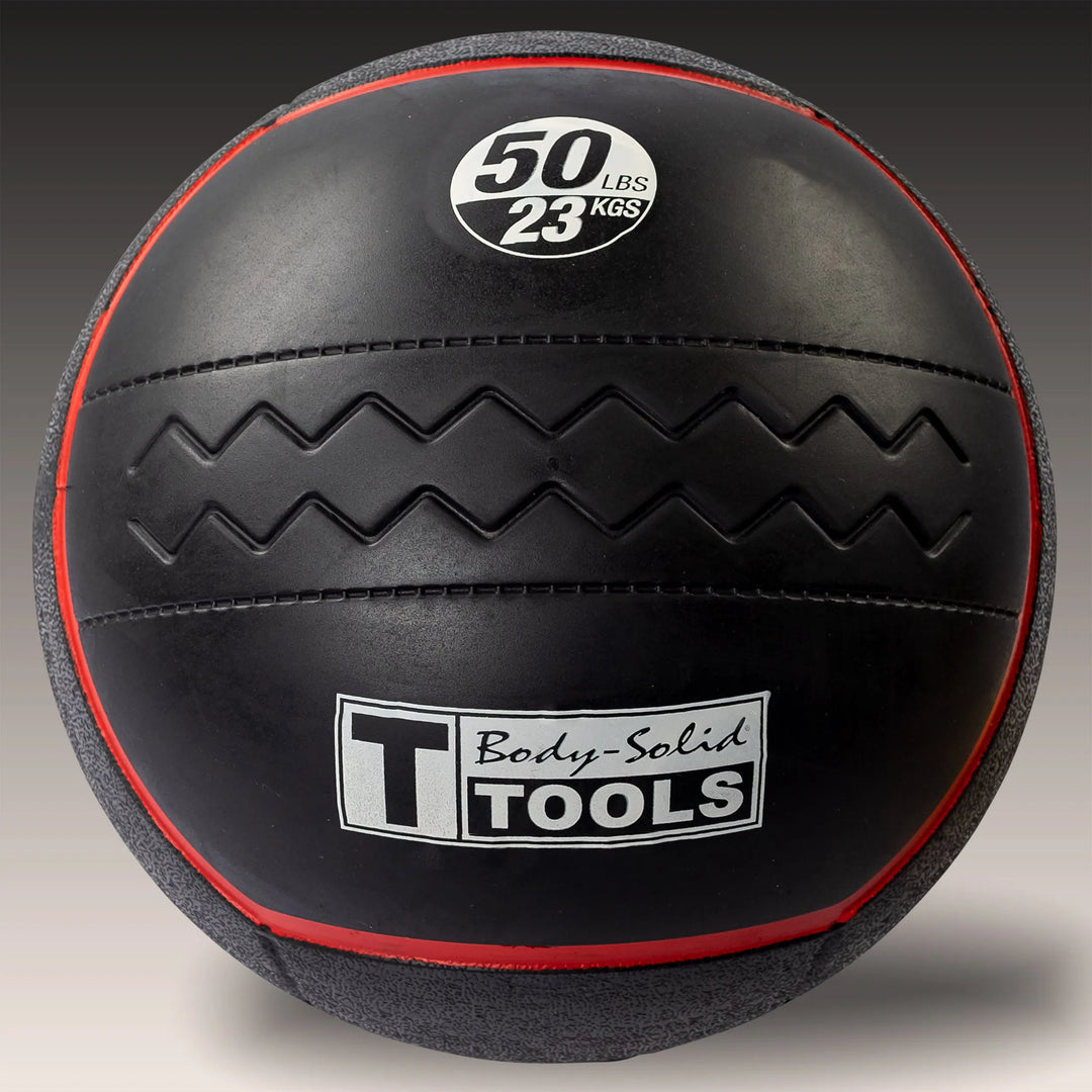 A 50 lb. Body-Solid Heavy Rubber Ball BSTHRB