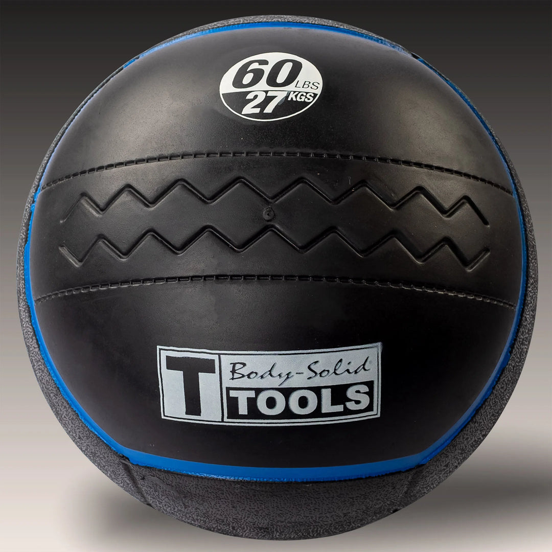 A 60 lb. Body-Solid Heavy Rubber Ball BSTHRB